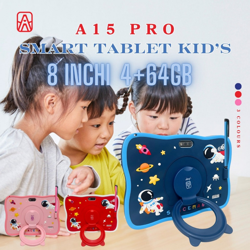 AMIYO Tablet Edukasi Anak A15Pro 4/64GB 2Camera Wifi/Hotspot Only 8 inchi IPS Screen Tablet Anak
