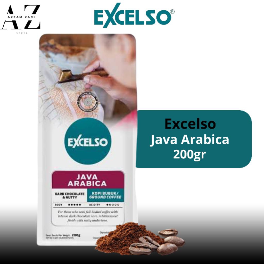 

Excelso Java Arabica kopi bubuk / ground coffe kemasan 200gr Coffee