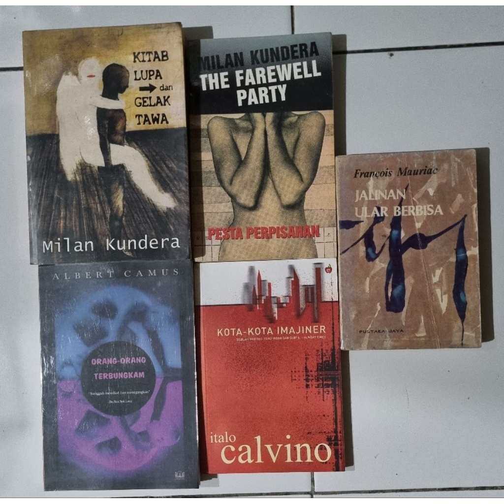 (Booked) Kitab Lupa dan Gelak Tawa & Pesta Perpisahan by Milan Kundera | Orang-orang Terbungkam by A