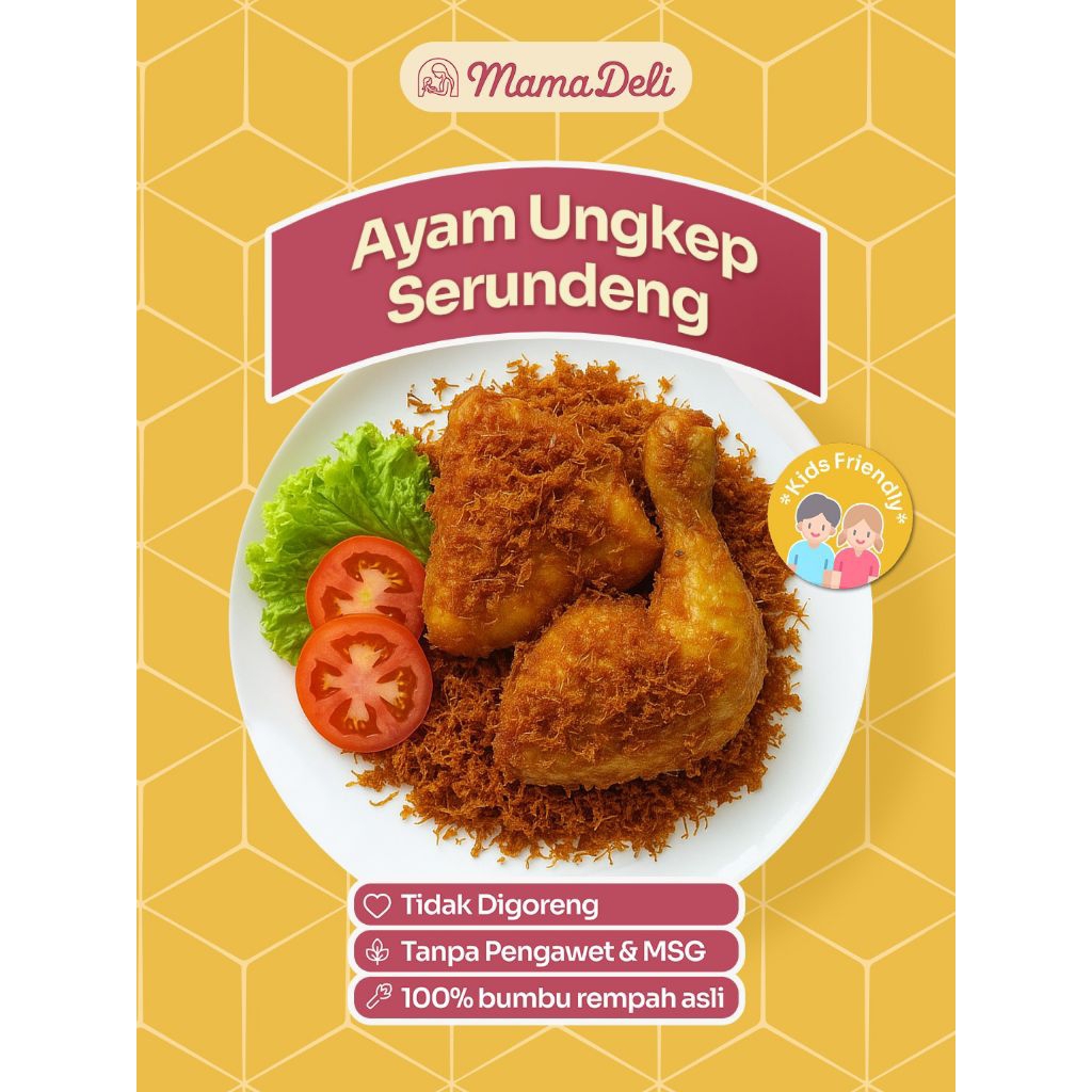 

Ayam Ungkep Serundeng MamaDeli - Frozen - Lauk Siap Saji