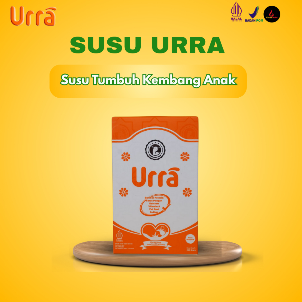 

URRA Susu Kambing Saneen - Penambah Berat Badan & Tinggi Badan Anak - 1 Box