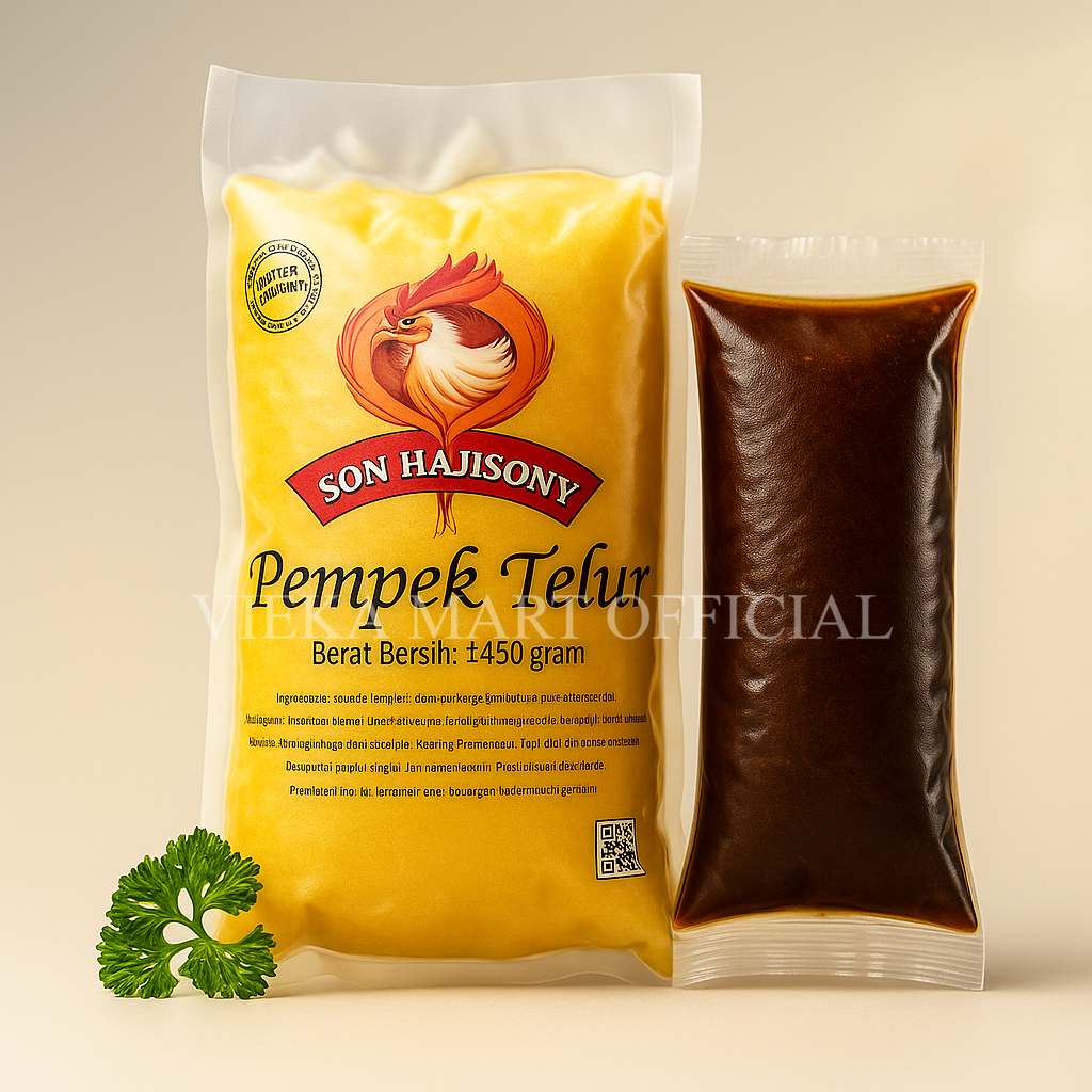 Pempek Telur Haji Sony Lampung 450g Free Cuko