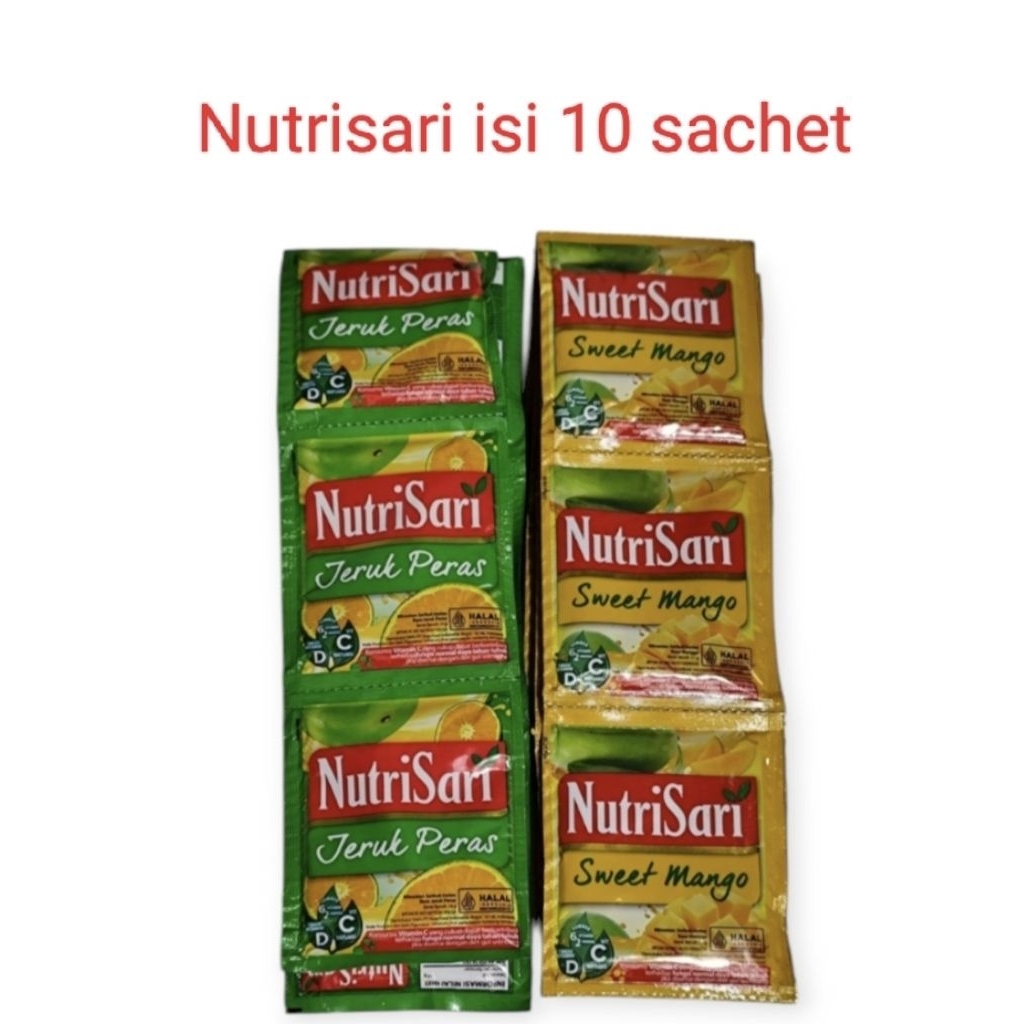 

Nutrisari isi 10 sachet