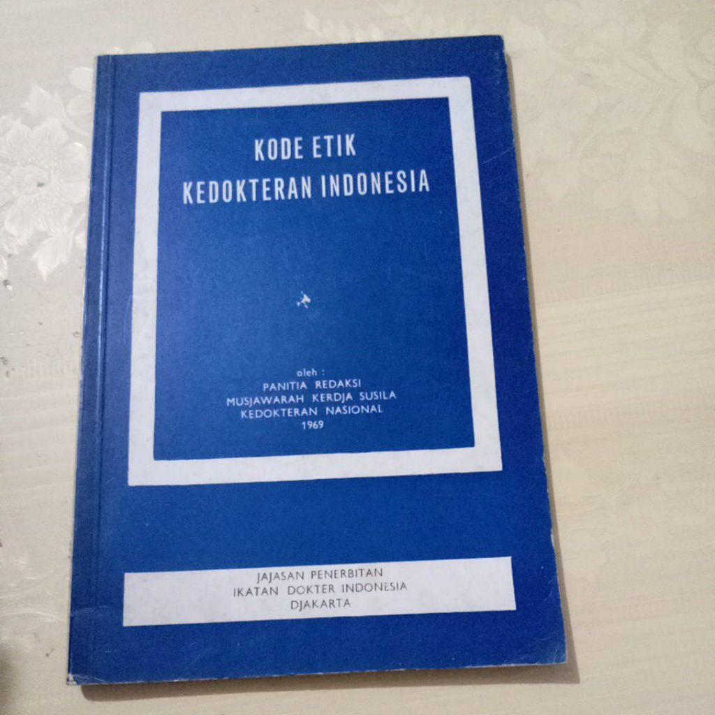 Buku ORI Kode Etik Kedokteran Indonesia