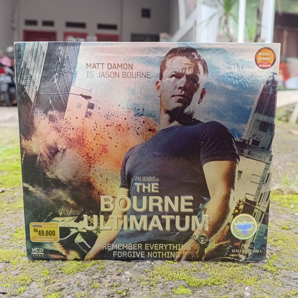 VCD The Bourne Ultimatum (2007) Teks Indonesia Original Universal Pictures VideoCD