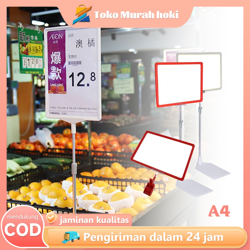 

Papan Harga Promosi Toko A4 Frame Display Promo Adjustable Pop Up Frame Stand Pop Supermarket