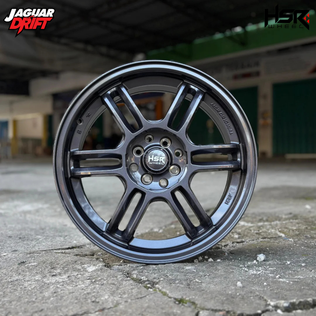 Velg R17 Untuk Mobil Raize, Rocky Model Rpf01 Pelek Hsr Aeri R17 Pcd 4x100-4x114,3 Iridium Grey