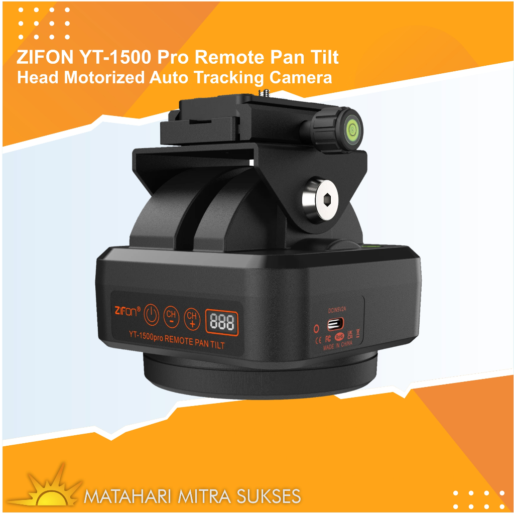 ZIFON YT-1500 Pro Remote Pan Tilt Head Motorized Auto Tracking Camera