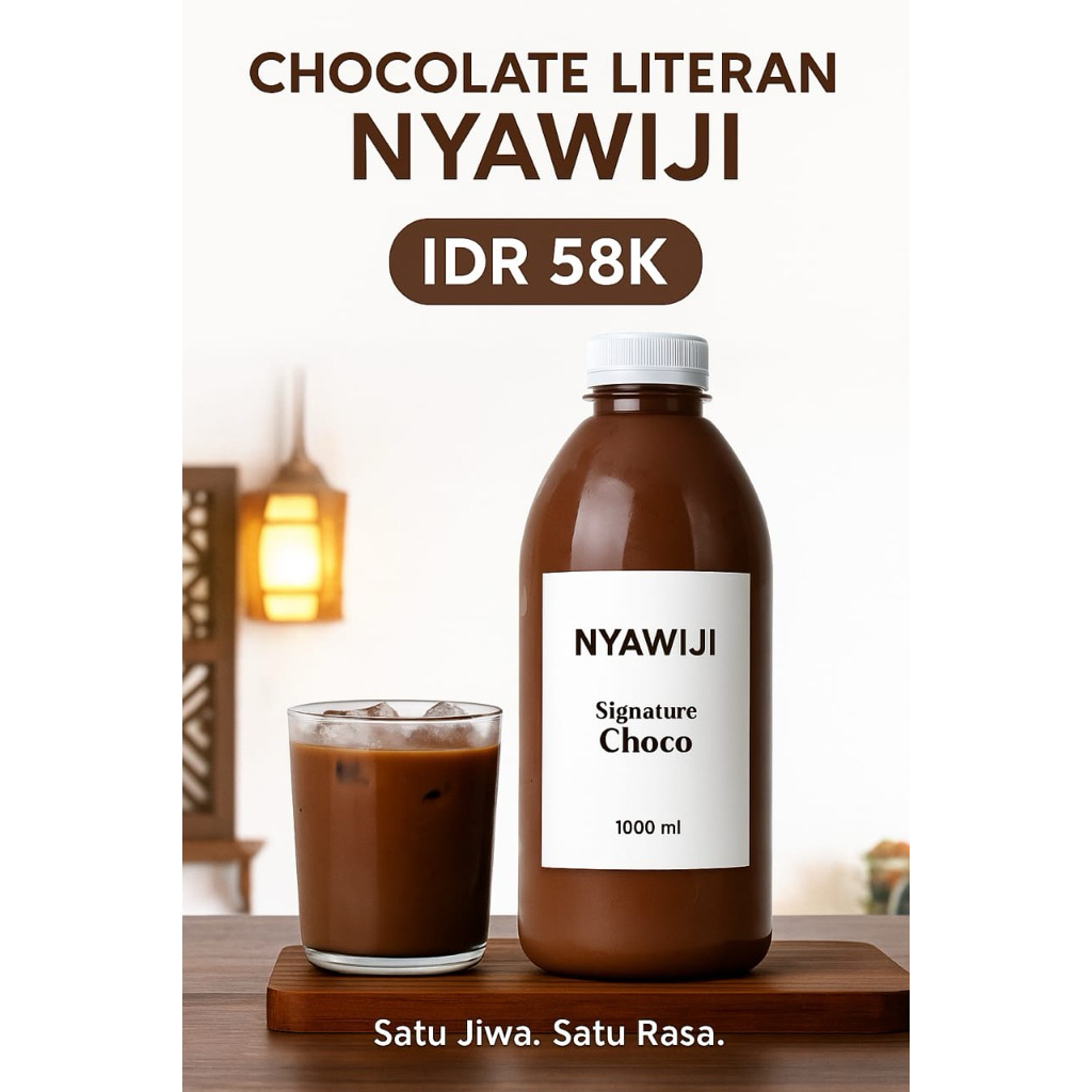 

CHOCOLATE literan minuman coklat original asli manisnya pas