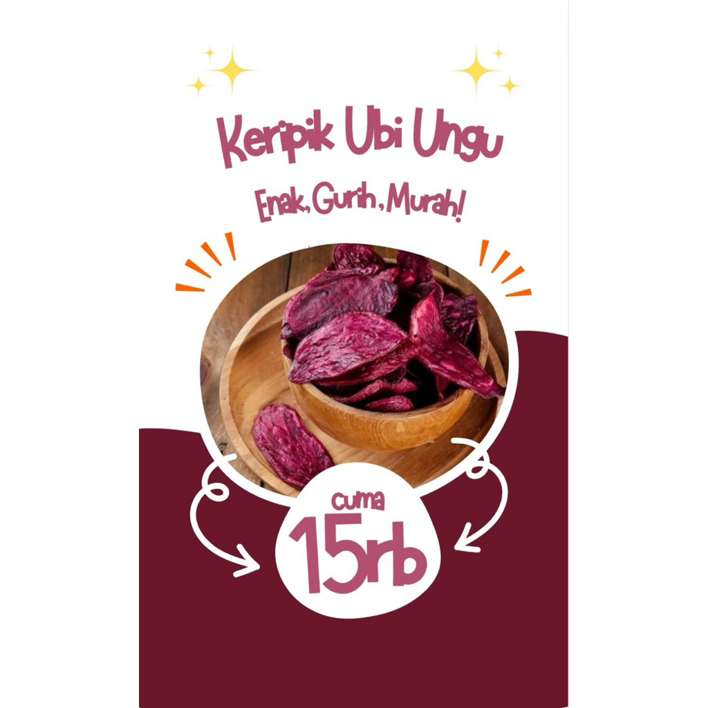 

Keripik Ubi Ungu Renyahh dan Gurih