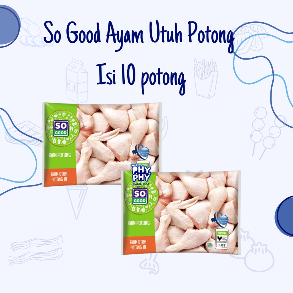 

So Good Ayam Utuh Potong isi 10 Potong, 1 kg | Ayam Potong Fresh | Ayam Potong