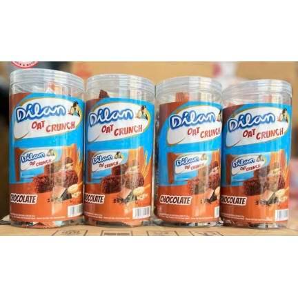 

[oddsolshop] pekanbaru/Dilan Oat Crunch 20PCS @10GR Chocolate Kue Biskuit Cokelat Coklat Botol Jar