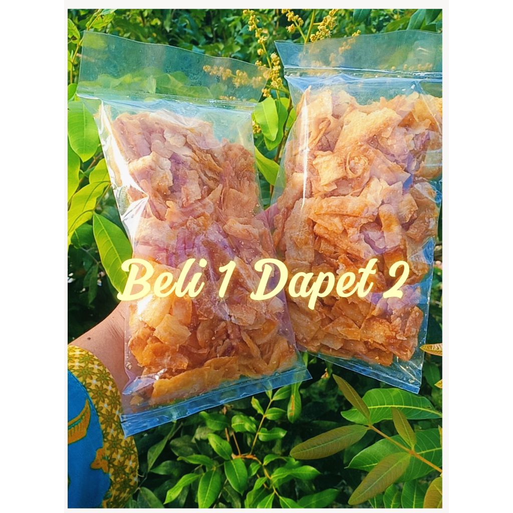 

Beli 1 dapet 2 bungkus bestak manggleng pedas manis oleh oleh khas Cilacap.