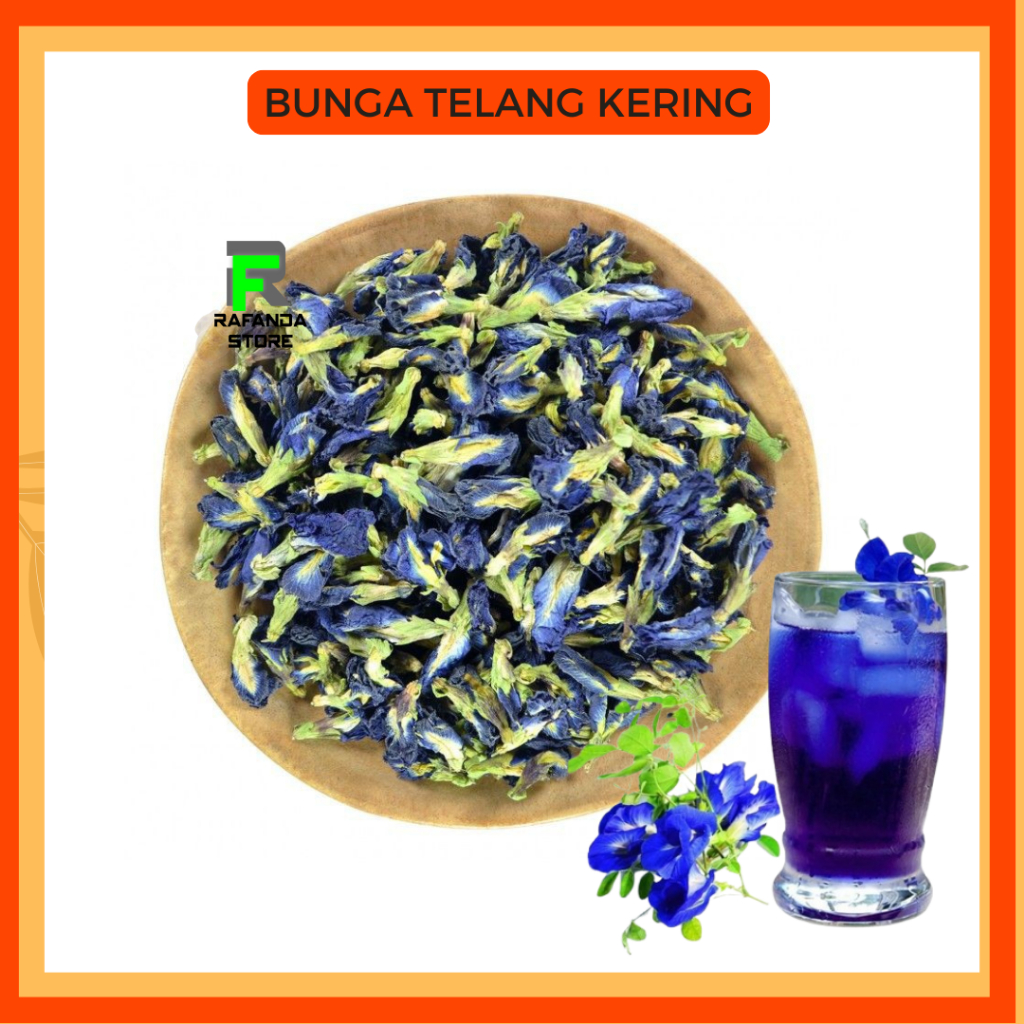 

Teh Bunga Telang Kering 250gram Butterfly pea tea 250gr