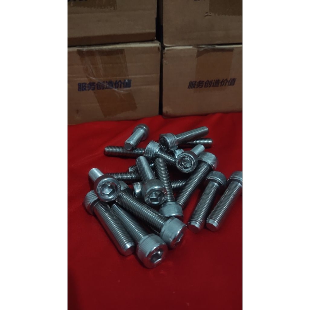 Baut L M10x40 stainless (drat halus)