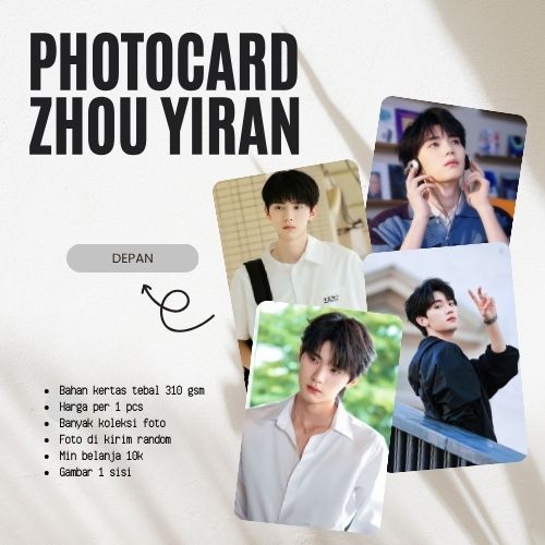 [1PCS] PHOTOCARD ZHOU YIRAN | PHOTOCARD KPOP | PHOTOCARD DRAKOR | PHOTOCARD DRACIN