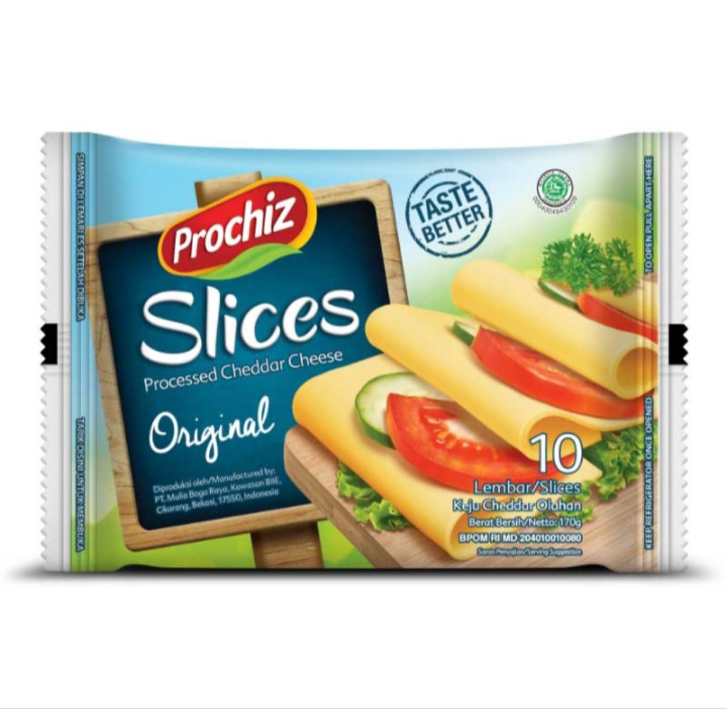 

PROCHIZ Slices Keju Cheddar Lembaran 10 s