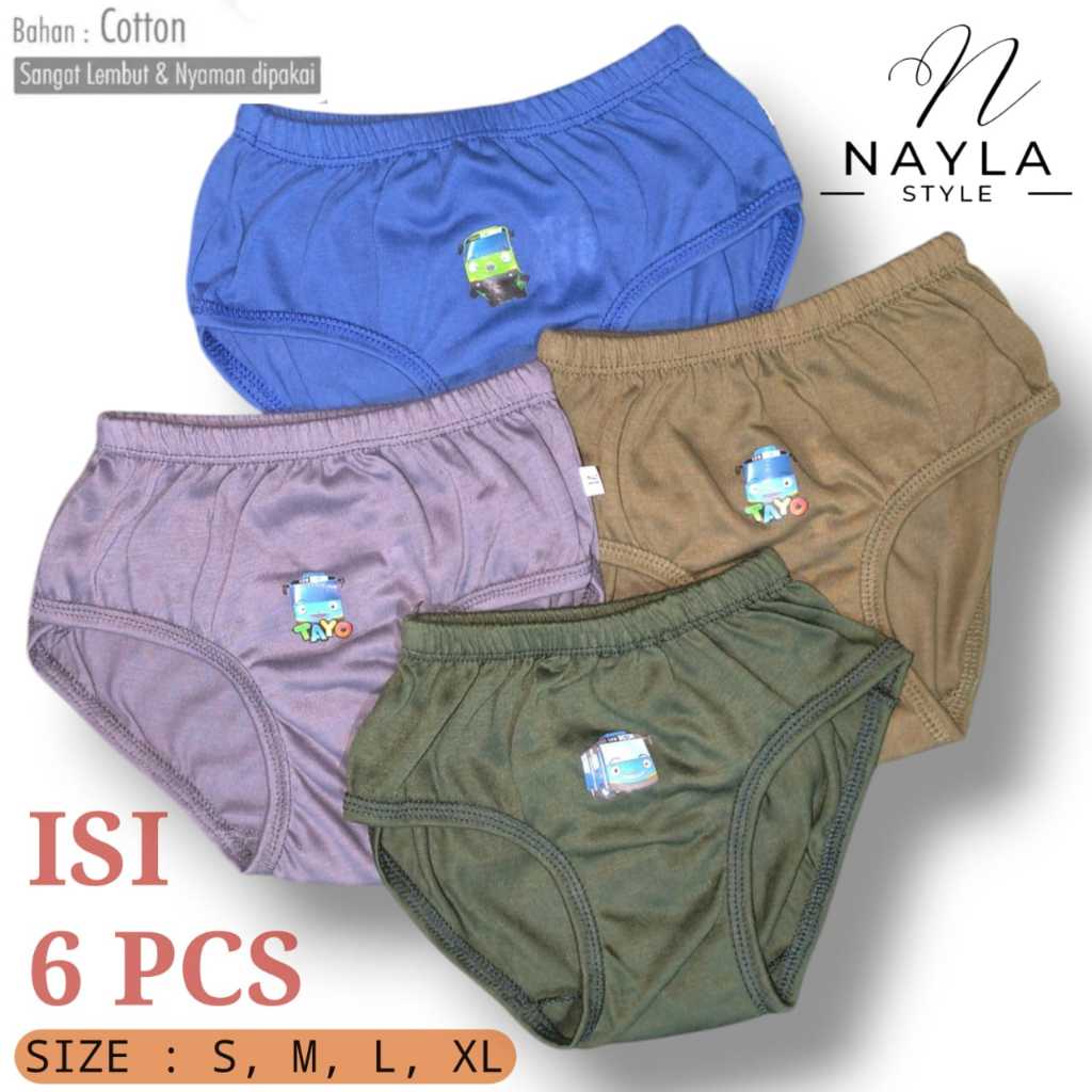 Nailastyle25 - Sempak Anak Laki laki Polos Anak Cowok / Celana Dalam Anak Cowo - Celana Dalam Anak L