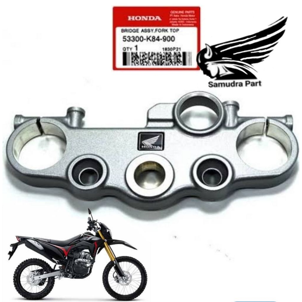 53300K84900 Dudukan Pangkon Stang stir CRF T Stir Atas CRF Bridge essy Fork top CRF original AHM