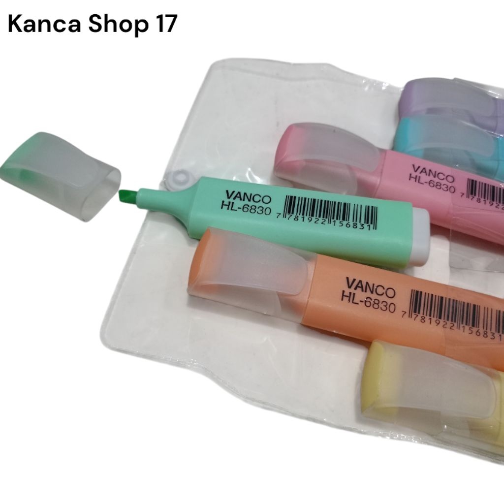 

Stabilo / Highlighter Warna Pastel 1 Pcs Merk Vanco