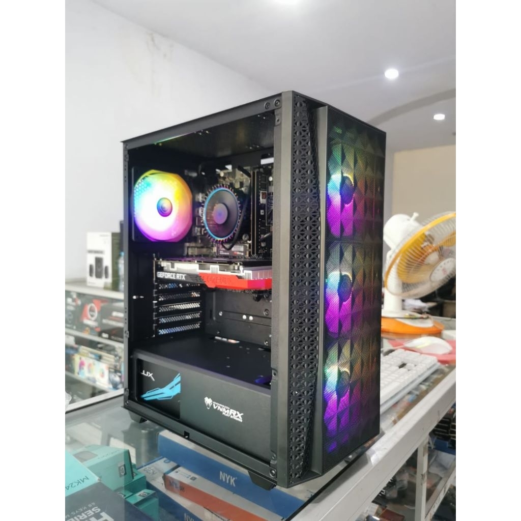 KOMPUTER PC GAMING RAKITAN INTEL CORE I3 12100F 16GB SSD VGA RTX GEN 12