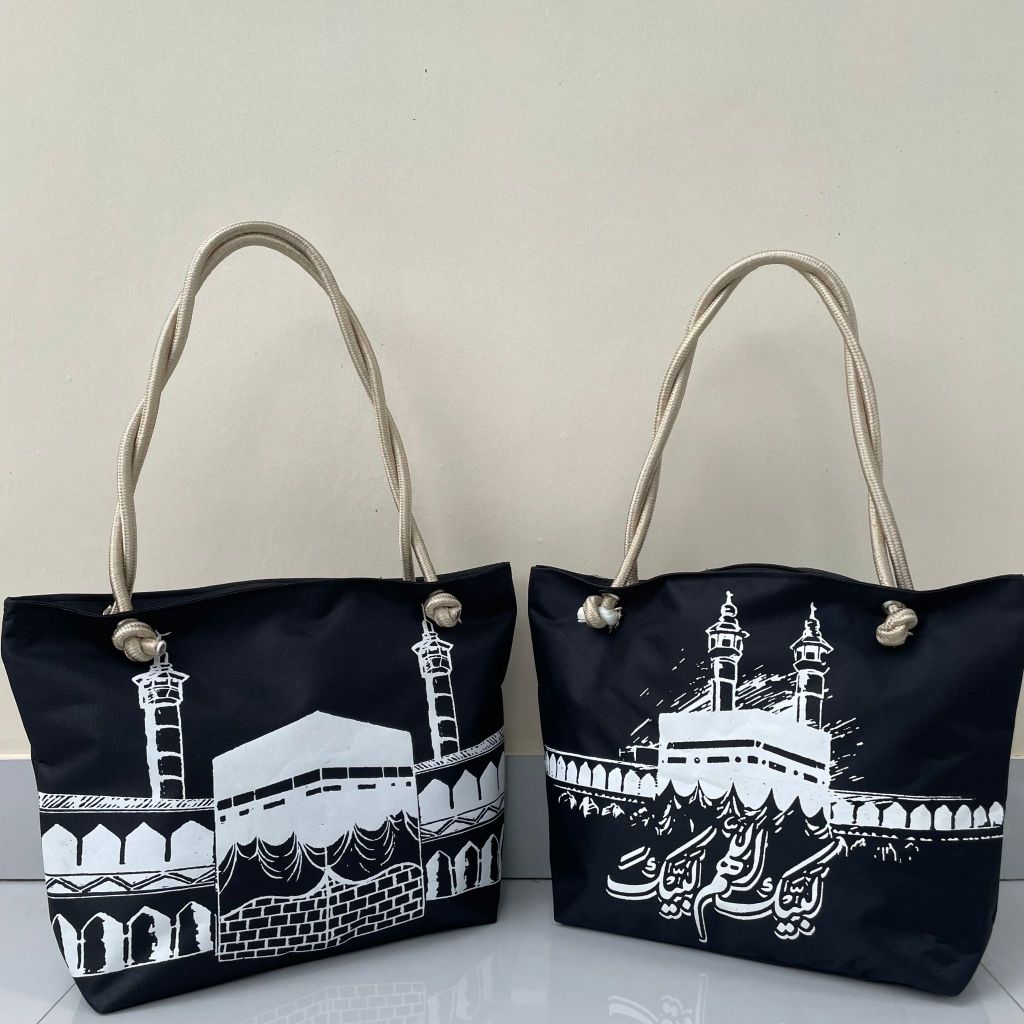 HSL SHOP Tas ToteBag wanita untuk oleh oleh dan souvenir umroh dan haji