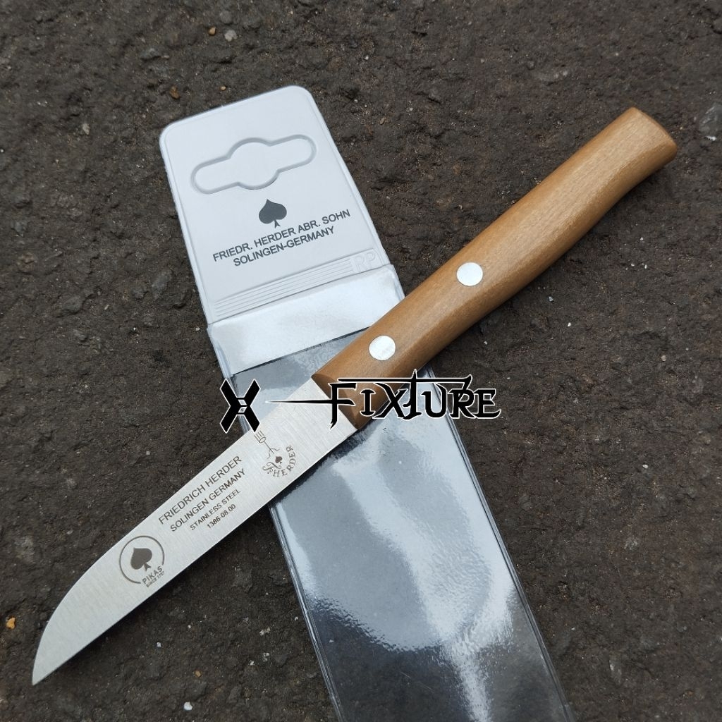 Pisau Cap Garpu Herder 3 Inch Solingen Asli Germany Model Paring Knife Friedrich Herder 1386