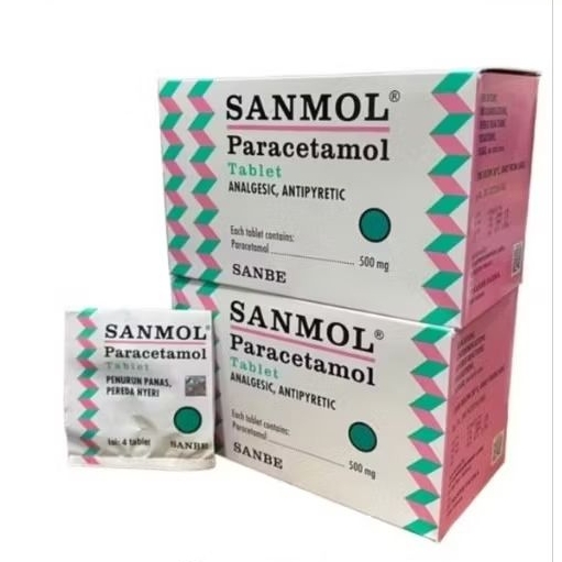 Sanmol Paracetamol Tablet 1 Box (isi 12)