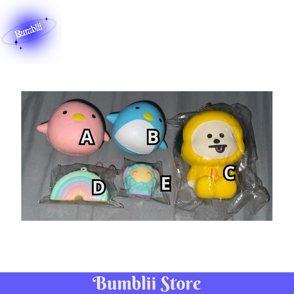 SQUISHY MURAH FLASHSALE KIIBRU BT21 FUWA RAINBOW
