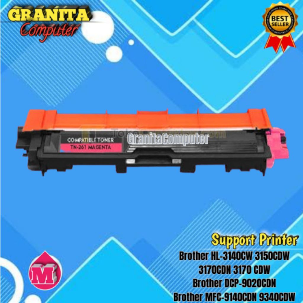 Toner Cartridge Brother TN-261 Magenta Compatible Brother HL-3170CDW 3150CDN 9330CDW