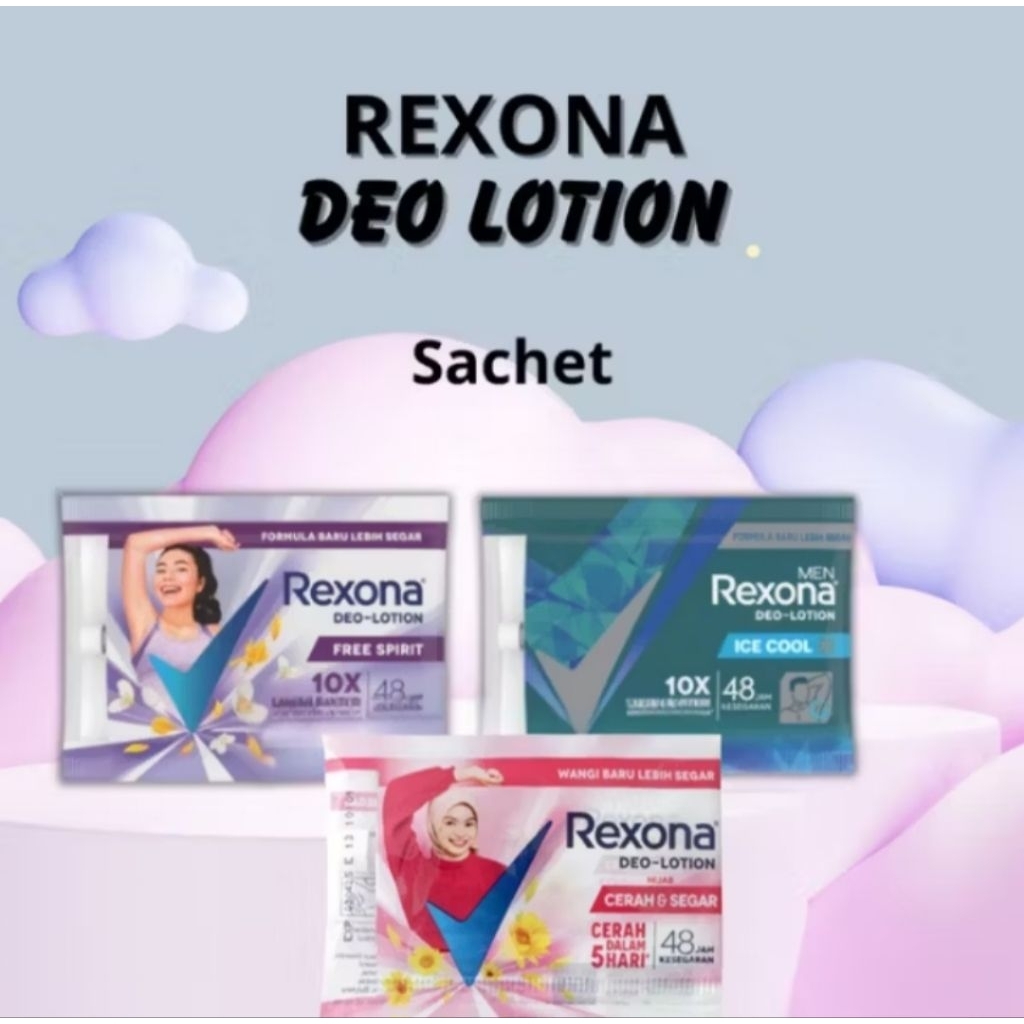 Rexona Deo Lotion Sachet 9 gram - Rexona Men - Rexona Women - Rexona Ice cool - Rexona Cerah Segar -