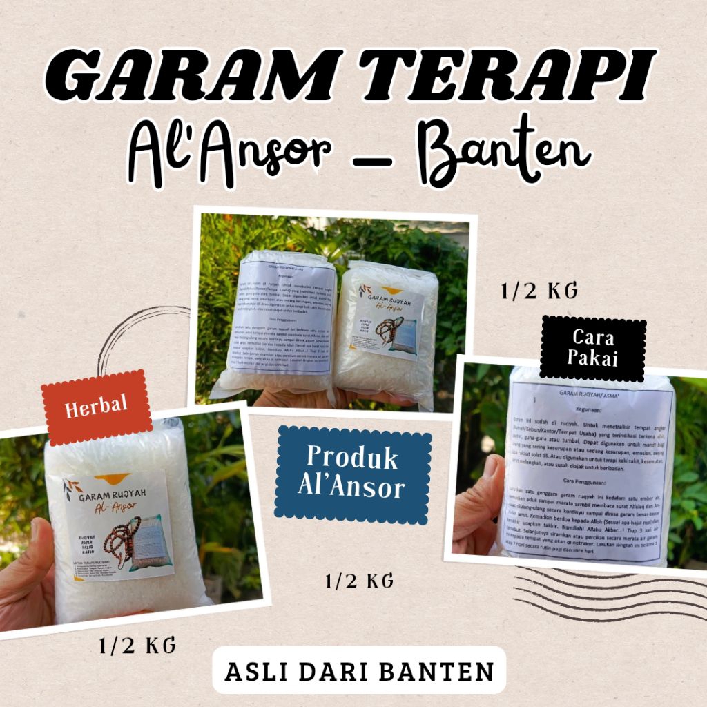 

(Promo) Garam Terapi Mandi Al-Ansor Banten 500gram Bath Salt SPA