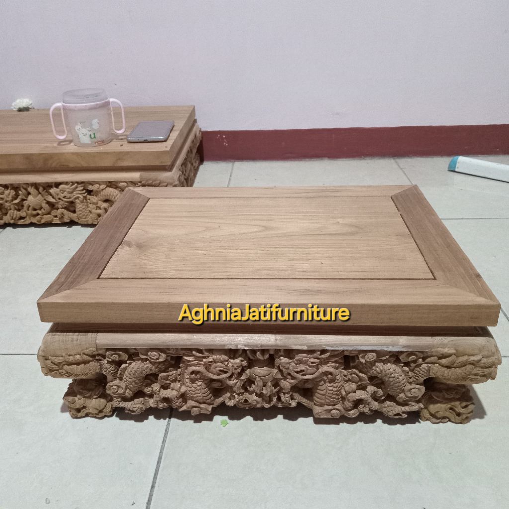 meja bonsai full ukiran, meja bonsai ukir naga