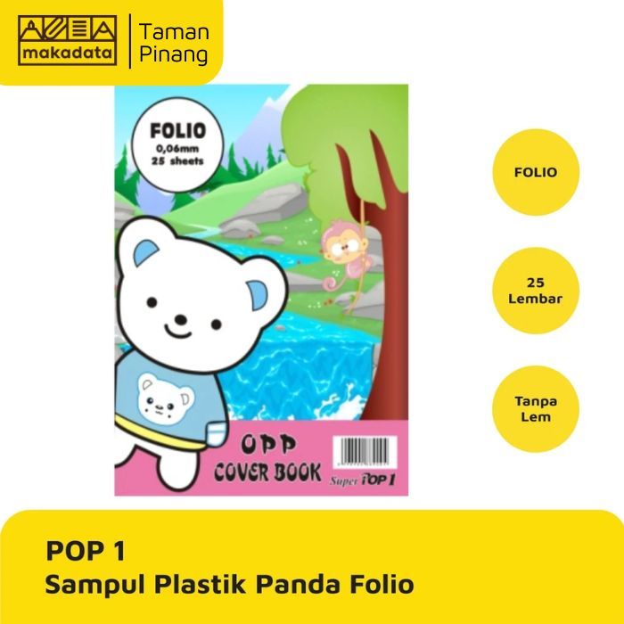 

POP1 SAMPUL PLASTIK FOLIO PANDA (1 PACK)