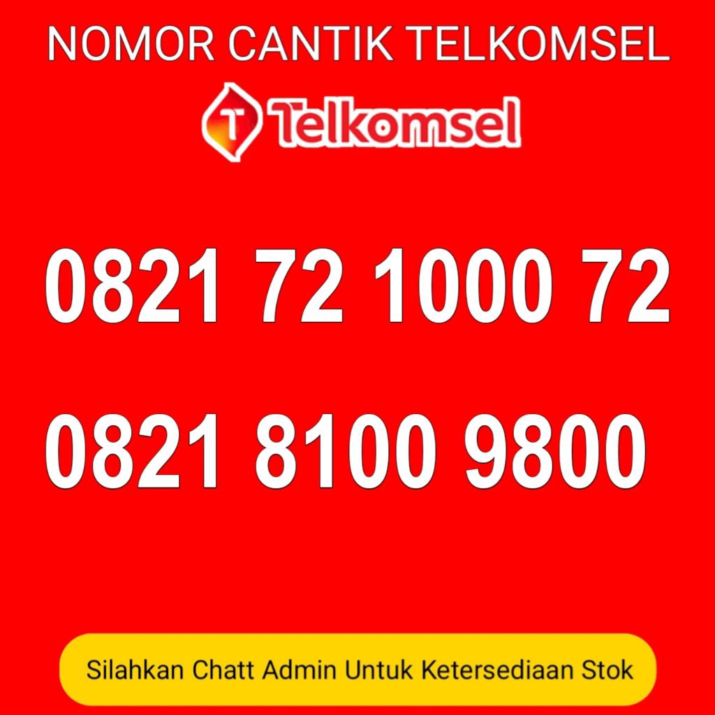 nomor cantik telkomsel 4g lte ekor 8100 9800 1000
