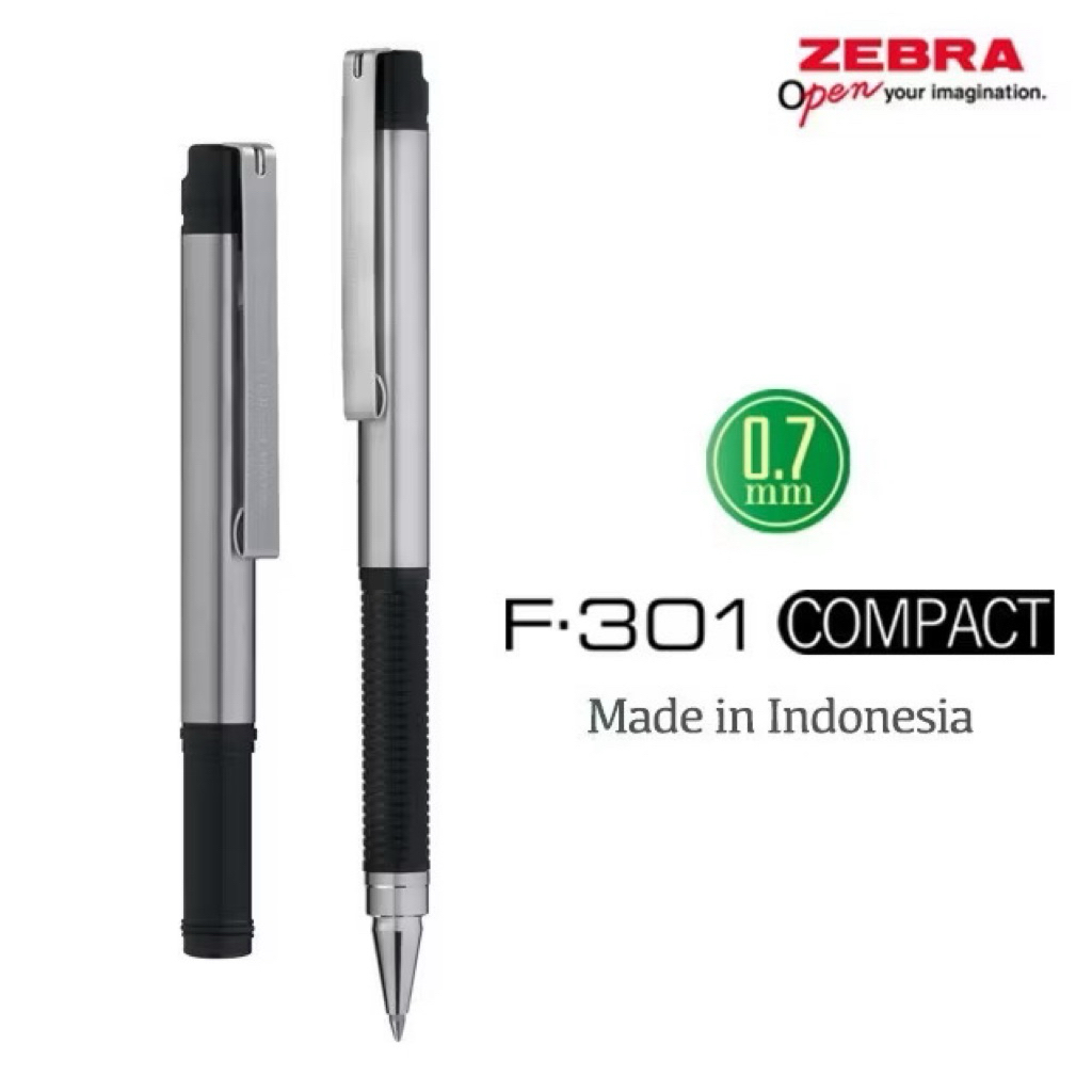 

Zebra F-301 Compact Ballpoint Pen 0.7 Mm Black / REfill