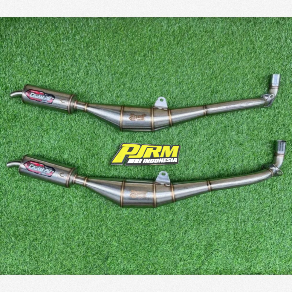 Knalpot Creampie Jogja FIZ R Standar Racing Stainless Full Logo Laser