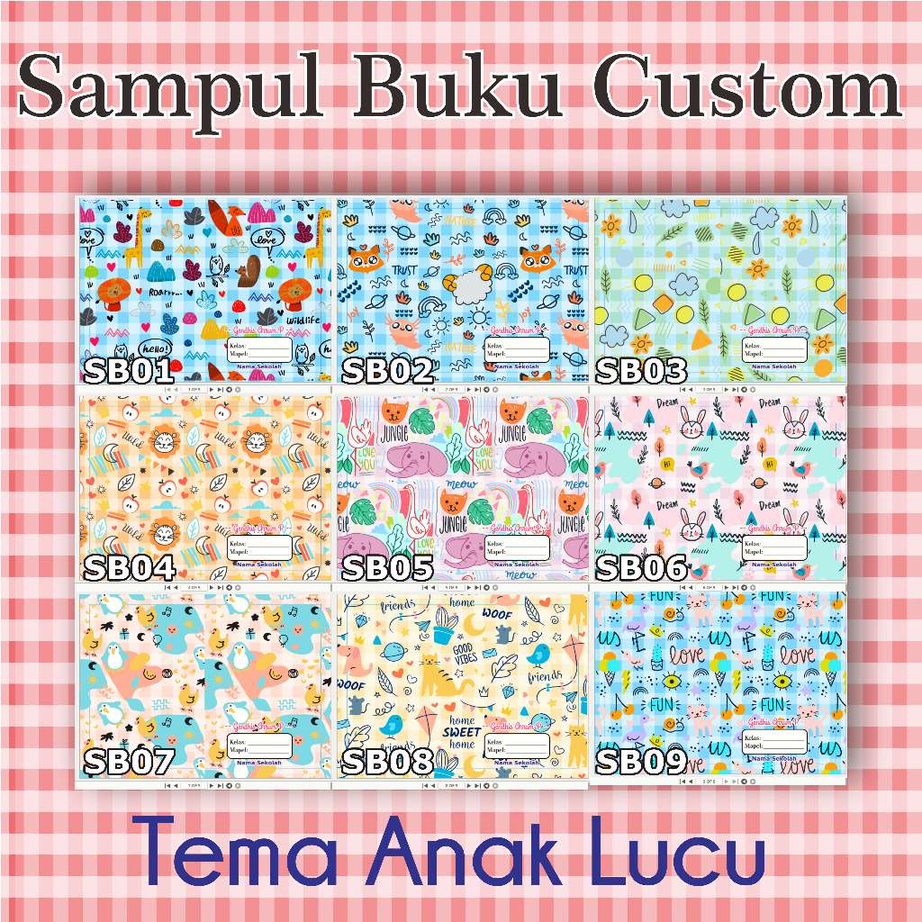 

SAMPUL BUKU TULIS CUSTOM TEMA LUCU
