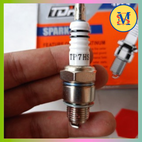 Paket 4pcs Busi TDH TP7HS Drat Pendek Untuk Vespa RX King Api Stabil Tahan Panas Siap Pakai