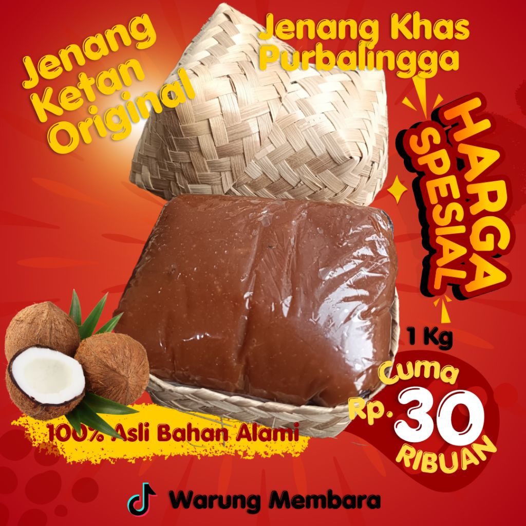 

Jenang Ketan Original 1 kg / Jenang Gula Jawa / Dodol Jawa