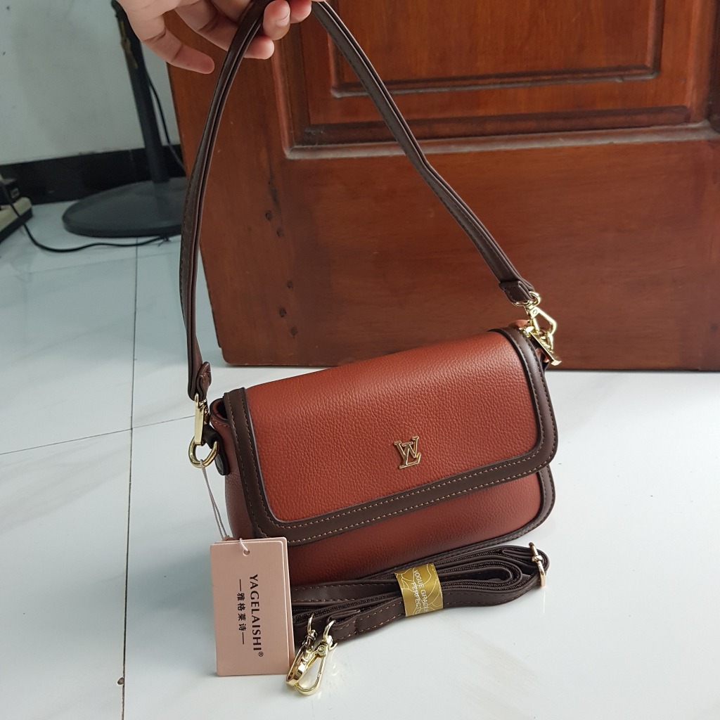 Yagelaishi Tas Selempang Wanita Coklat