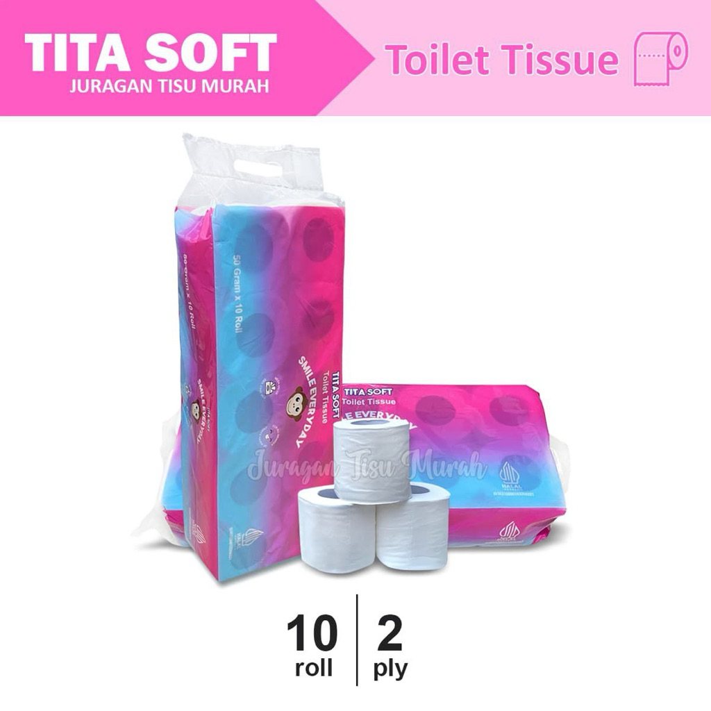 Tisu toilet roll - Tisu toilet isi 10 roll - bisa di flushable