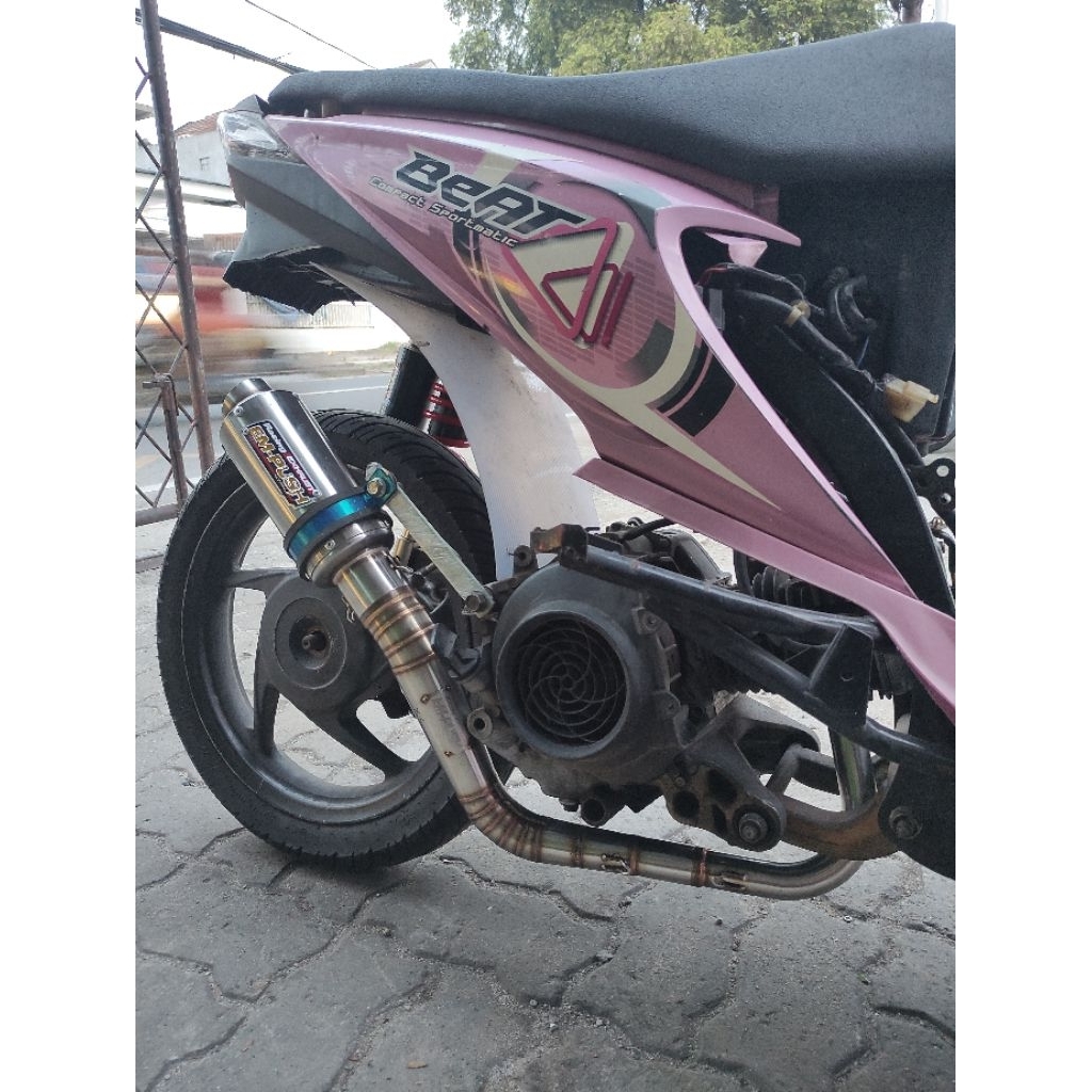 New Riset Special Promo Knalpot Empush Racing Exhaust Honda Beat 130 150 155 Tune Up Type XSaven Tri