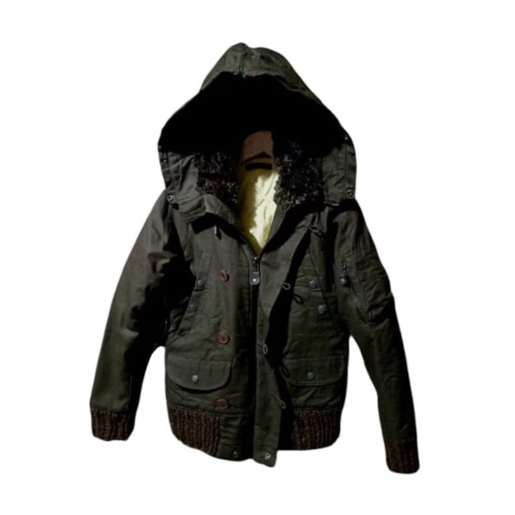 Jaket Military Militer Vintage Multi Pocket Tebal
