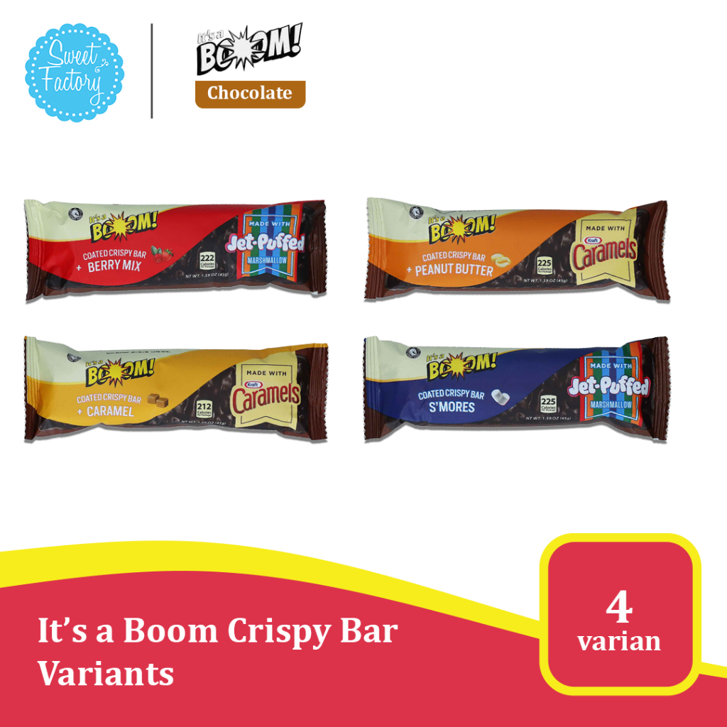 

It's A Boom Crispy Bar - Chocolate Makanan Impor USA