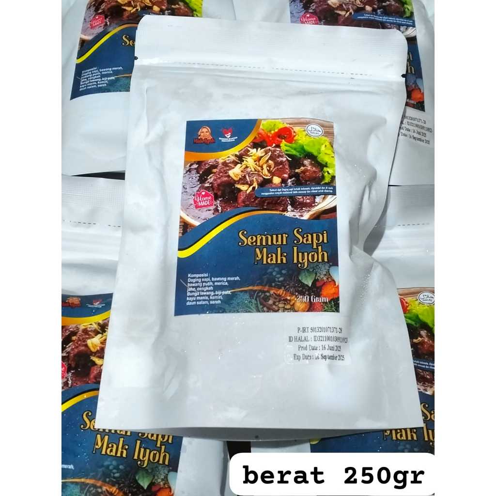 

Semur/empal Sapi Mak Iyoh 250gr – Siap Saji, Lezat & Praktis!