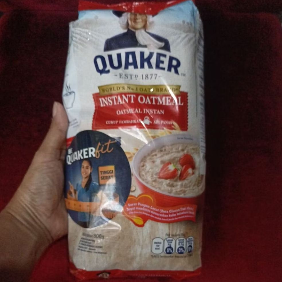 

Quaker Instant Oatmeal Merah 800 g