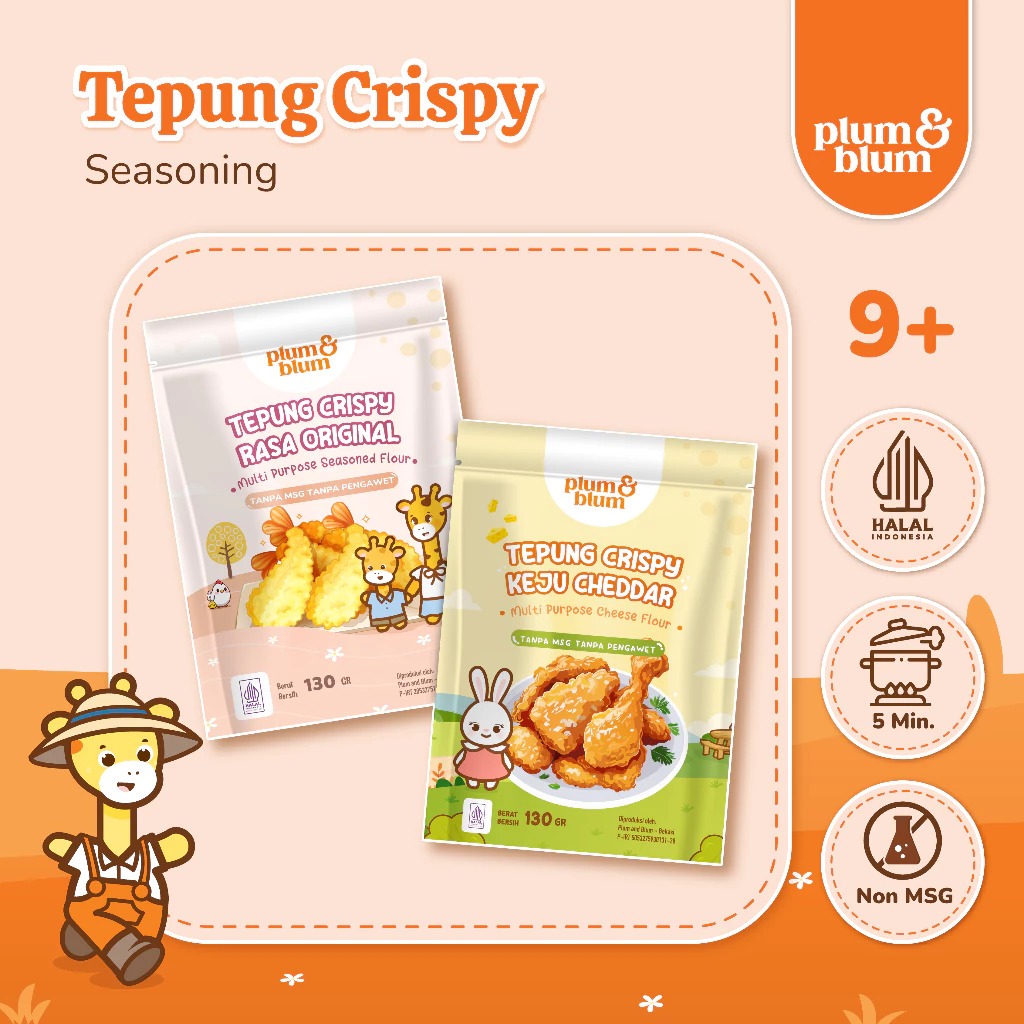 

Plum & Blum Tepung Krispy - Bumbu Kaldu - Tepung Bumbu Memasak MPASI