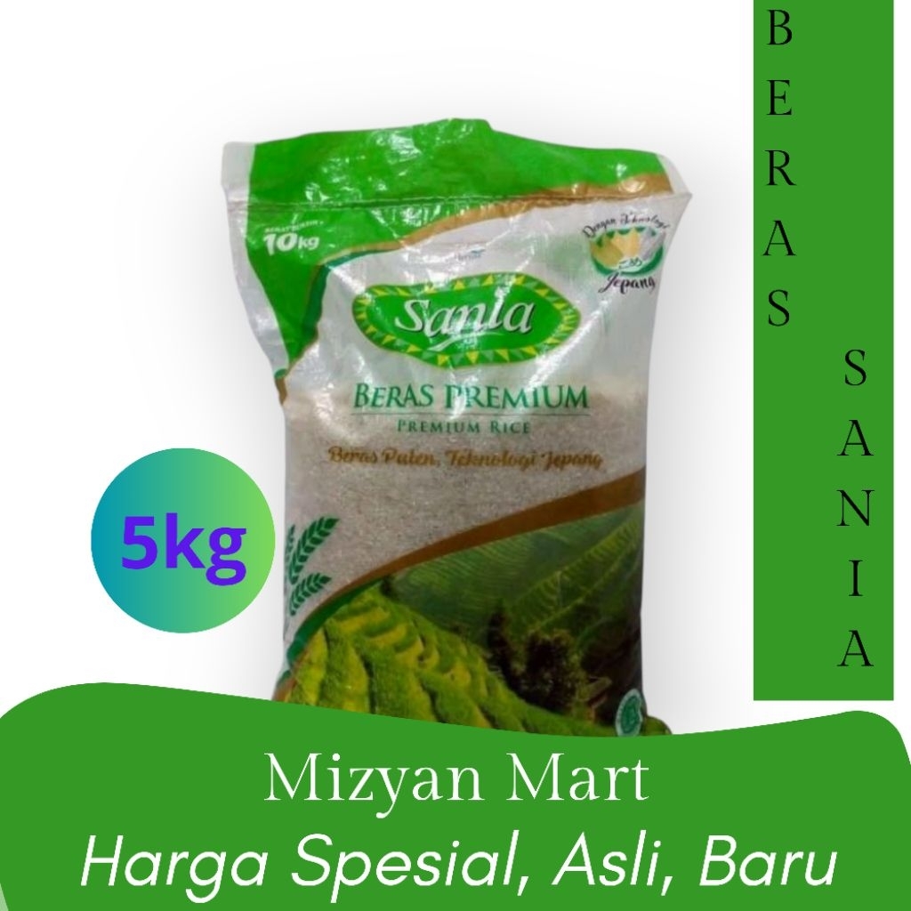 

Beras Premium Sania Kemasan 5kg