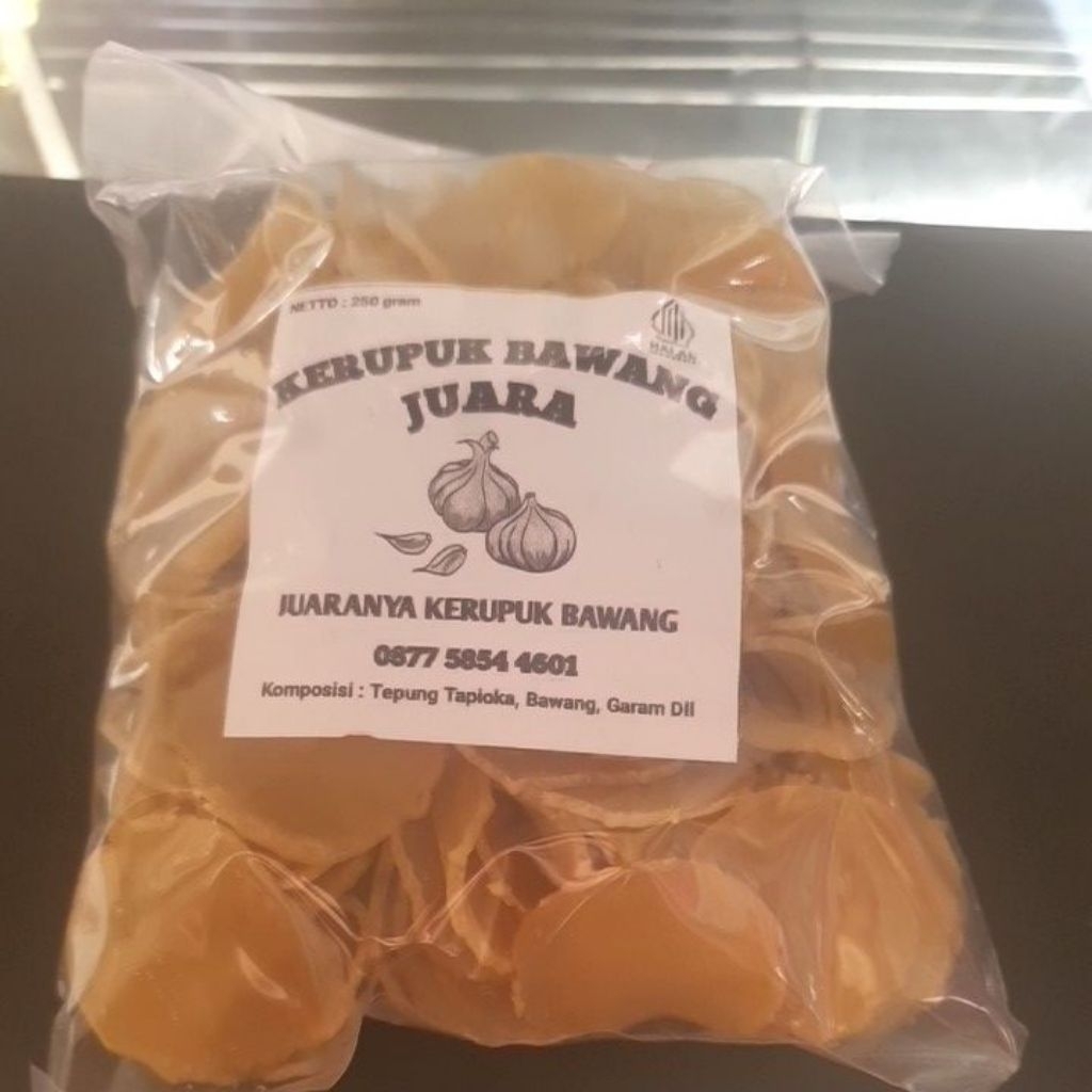 

KERUPUK BAWANG JUARA 250GR